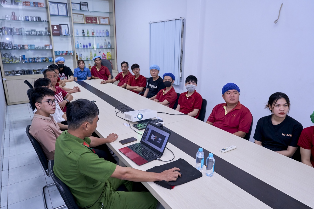 Diễn tập phòng cháy, chữa cháy và cứu nạn tại Công Ty Mã Vạch Nam Việt 2024